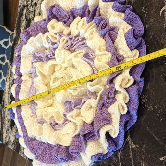 Doll Dress Vintage Handmade Layered/Tiered  Crochet. Doll not included! - Picture 7 of 10